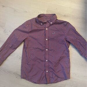 Vineyard Vines Pink and Blue Plaid Shirt